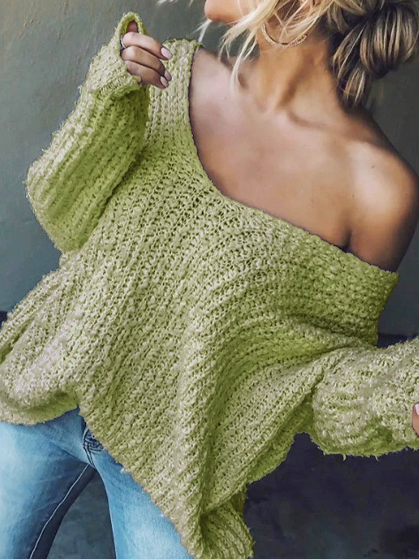 ✨ Damtröja med lös, lättviktig pullover