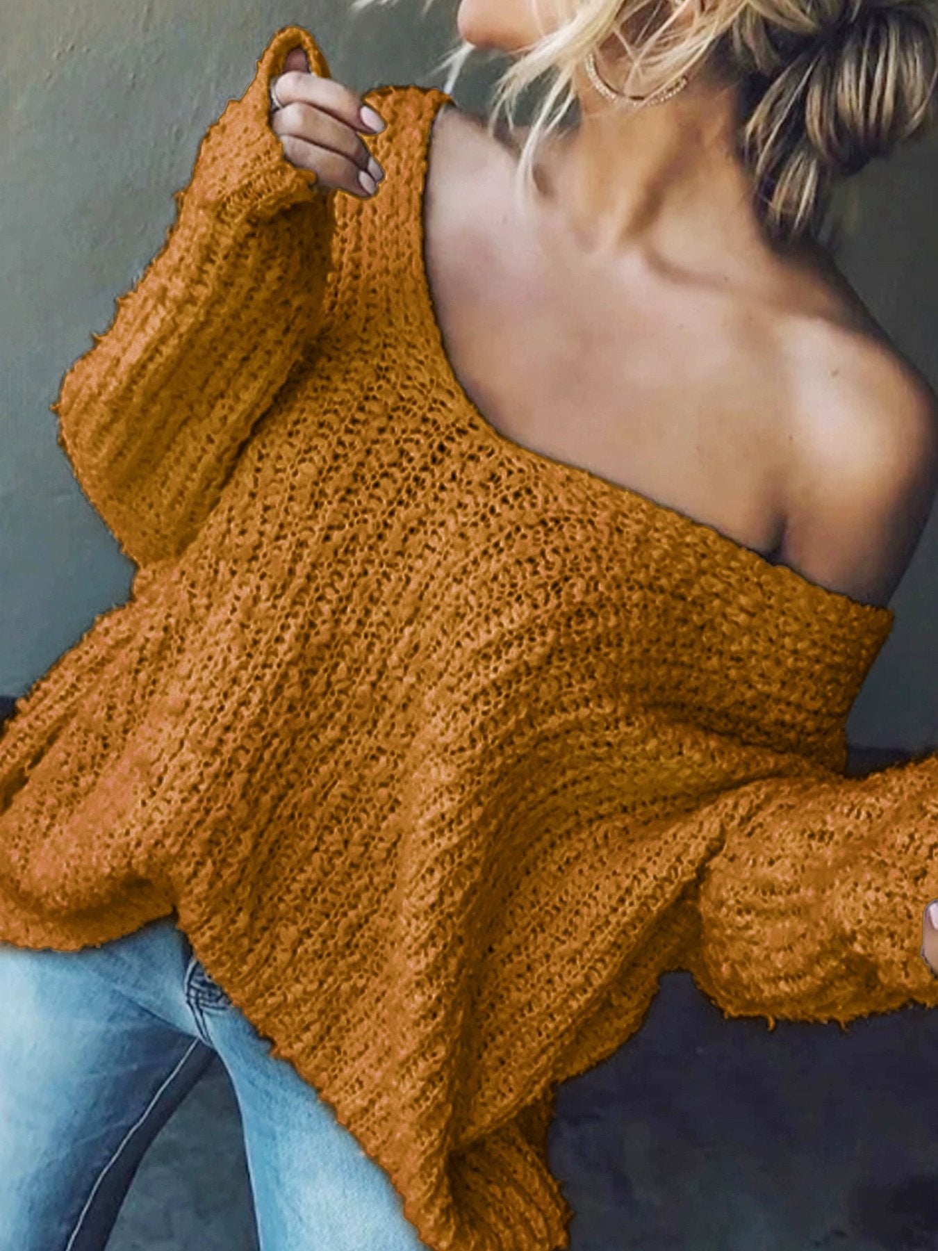 ✨ Damtröja med lös, lättviktig pullover