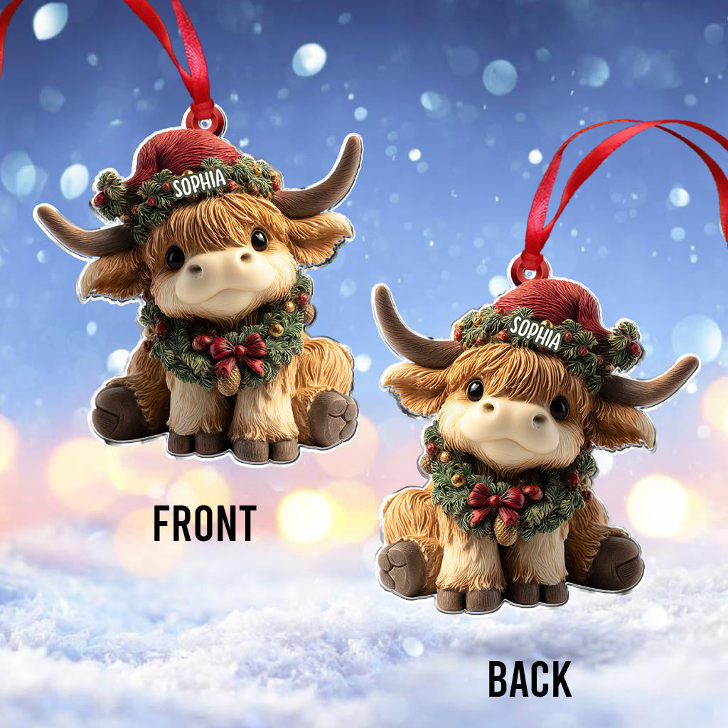Adorable Highland Cow - Personlig Highland Cow-dekoration