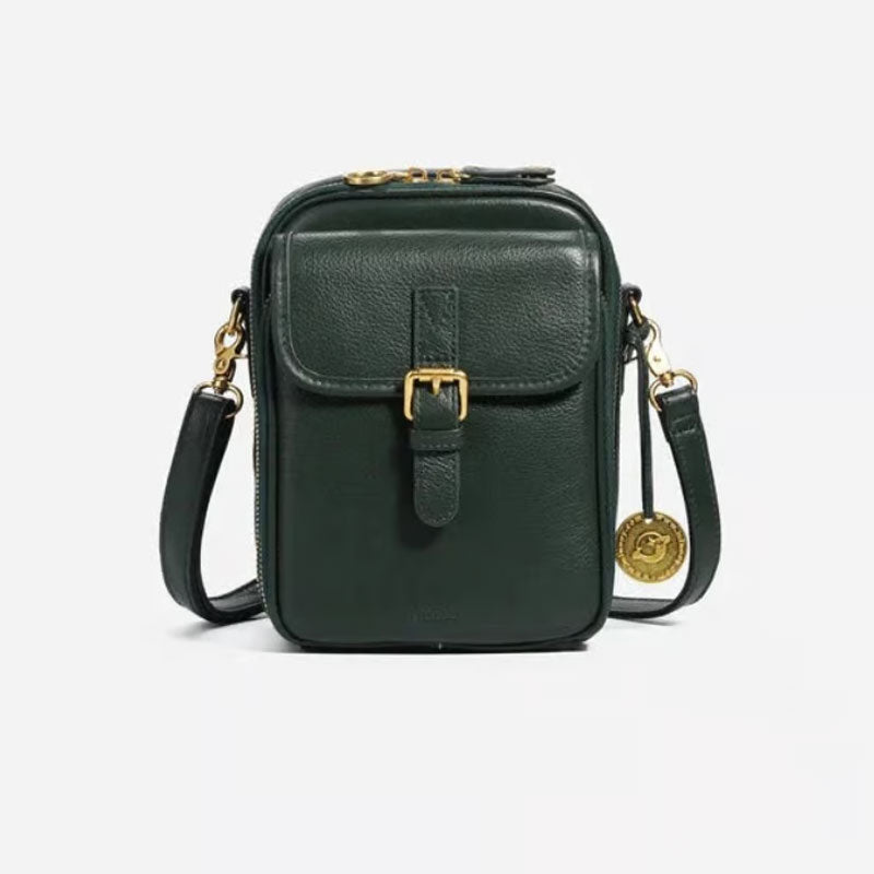 đ„Superdeal! 38% Rabatt! â Crossbody AxelvĂ€ska i Ăkta LĂ€der â Perfekt för Varje Dag