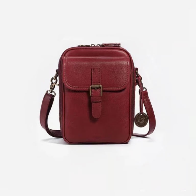 đ„Superdeal! 38% Rabatt! â Crossbody AxelvĂ€ska i Ăkta LĂ€der â Perfekt för Varje Dag