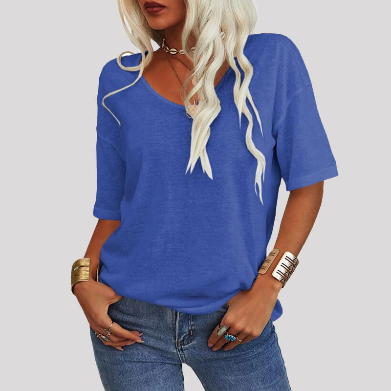 đ„Superdeal! 29% Rabatt! V-ringad T-shirt för Kvinnor