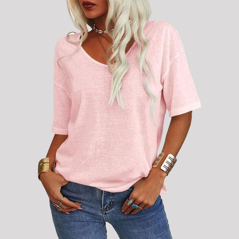 đ„Superdeal! 29% Rabatt! V-ringad T-shirt för Kvinnor