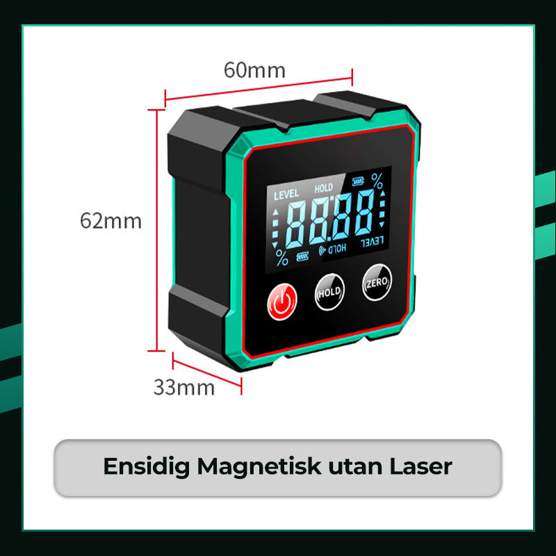 Magnetisk digital vinkelmätare med elektronisk lase