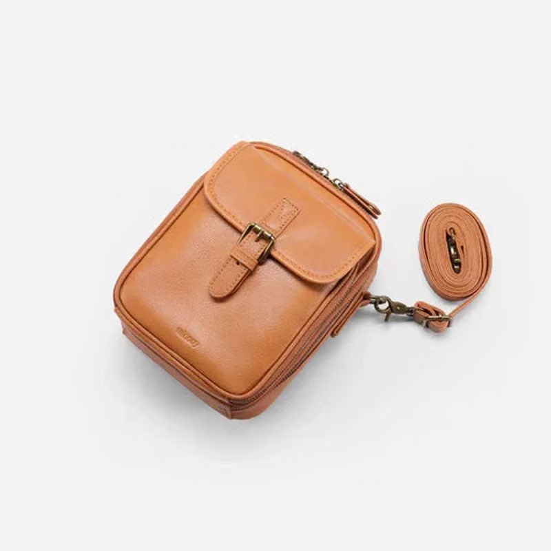 đ„Superdeal! 38% Rabatt! â Crossbody AxelvĂ€ska i Ăkta LĂ€der â Perfekt för Varje Dag