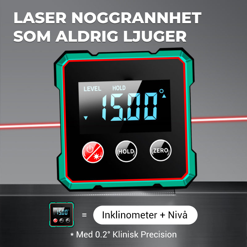 Magnetisk digital vinkelmätare med elektronisk lase