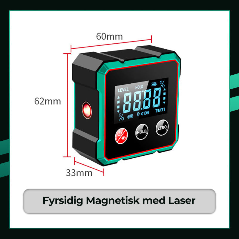 Magnetisk digital vinkelmätare med elektronisk lase