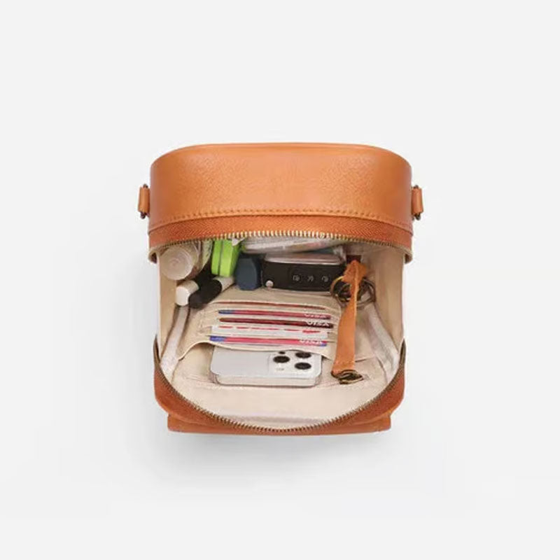 đ„Superdeal! 38% Rabatt! â Crossbody AxelvĂ€ska i Ăkta LĂ€der â Perfekt för Varje Dag