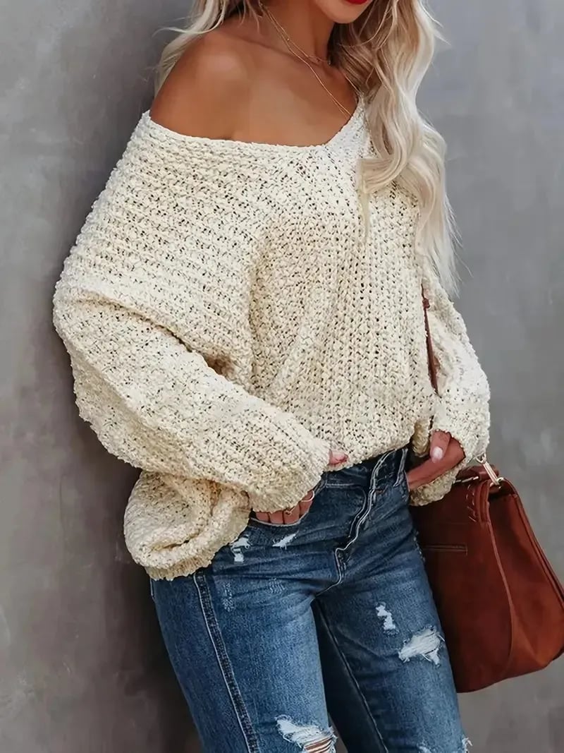 ✨ Damtröja med lös, lättviktig pullover