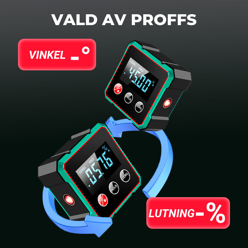 Magnetisk digital vinkelmätare med elektronisk lase