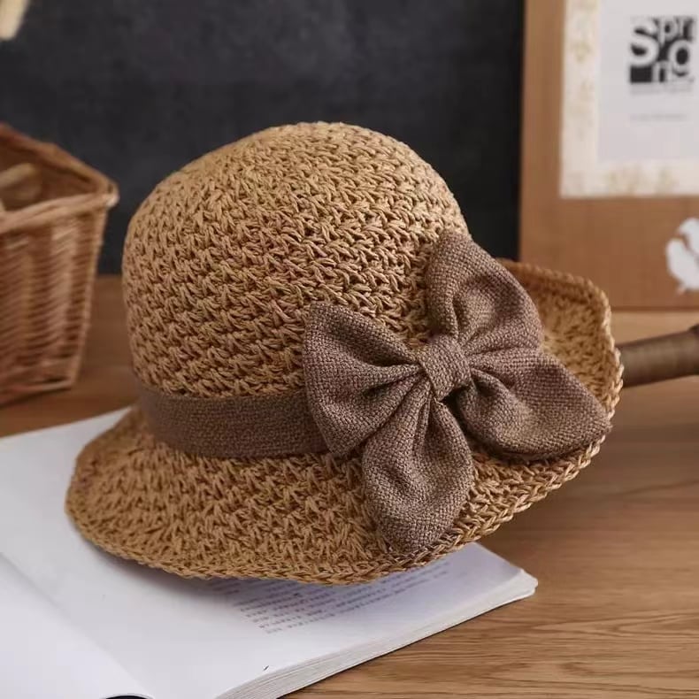 đ„ 49% RABATT â Elegant Virkad StrĂ„hatt med Volangdetalj