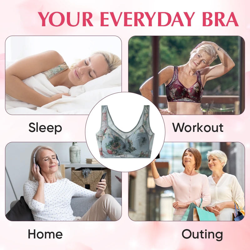 đ„Sista dagen 49% RABATTđ„Ice Silk Lace Cooling Comfort BH