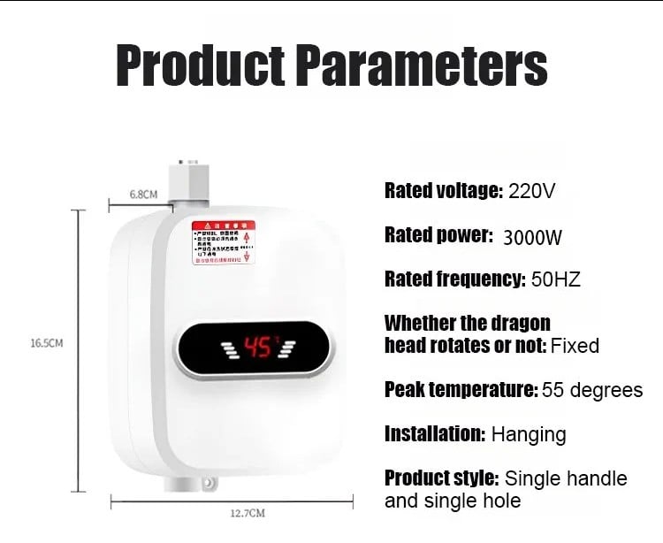 đ„ 36% RABATT â Omedelbar Termostatisk VattenvĂ€rmare | Fri Frakt!