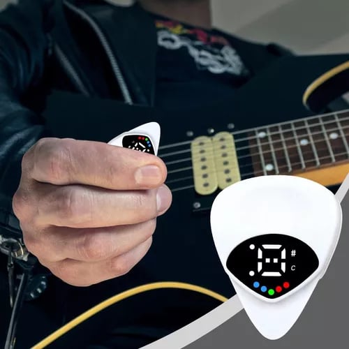 đ„ 39% Rabatt! 2-i-1 Plektrum + Tuner för Gitarr