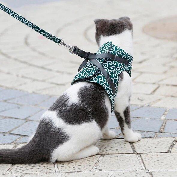 đ„Superdeal! 38% Rabatt! â Sele & Koppel i Ett â Anti-RymningsvĂ€st för Katt & Hund, BekvĂ€m & Justerbar Passform