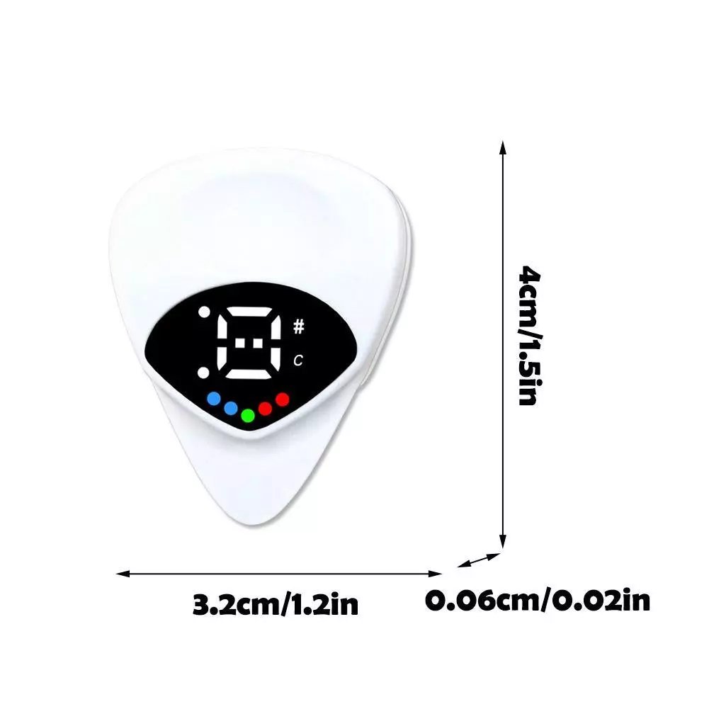 đ„ 39% Rabatt! 2-i-1 Plektrum + Tuner för Gitarr