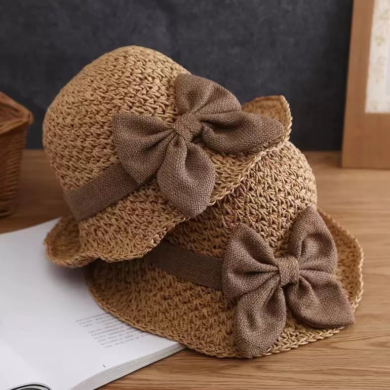 đ„ 49% RABATT â Elegant Virkad StrĂ„hatt med Volangdetalj