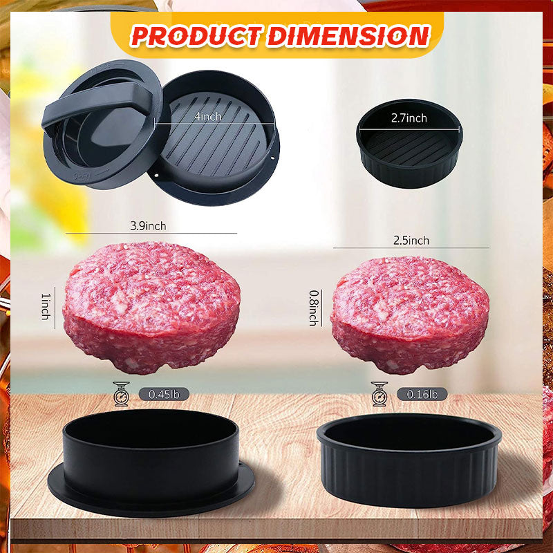 đ„Superdeal! 39% Rabatt! â 3-i-1 Hamburgarpress â För Fyllda, Klassiska & Mini-Burgare