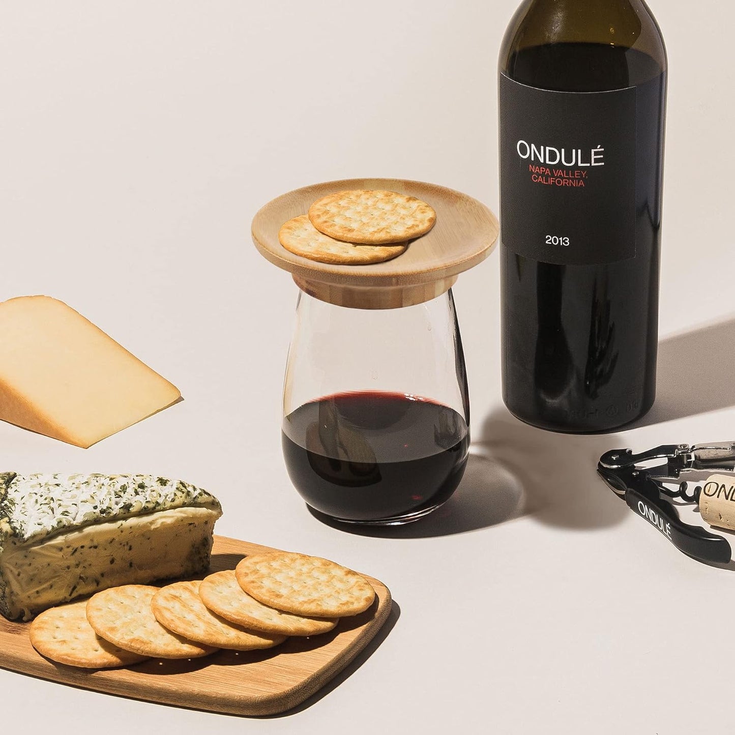 đ„Superdeal! 38% Rabatt! â Charcuterie-bricka för Vinglas