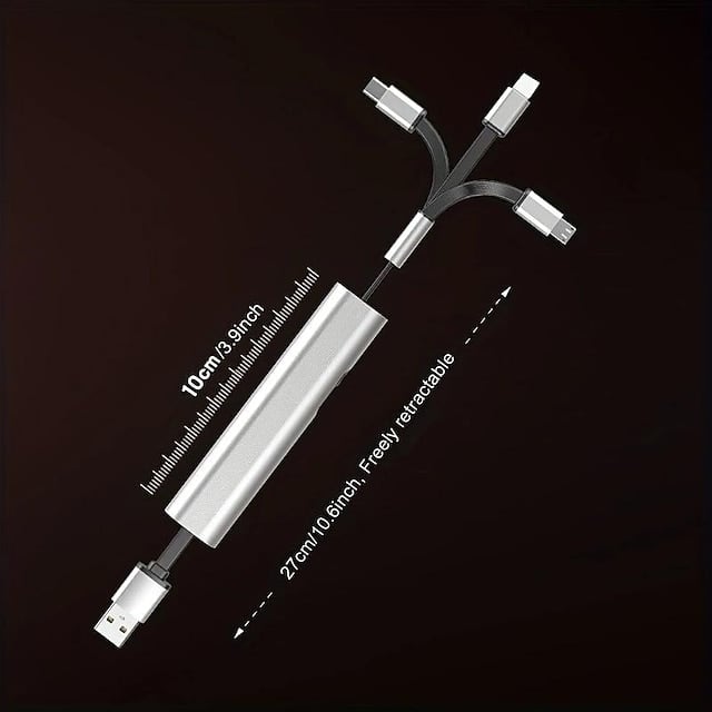 đ„Superdeal! 28% Rabatt! â 3-i-1 Snabbladdningskabel â USB för Alla Enheter