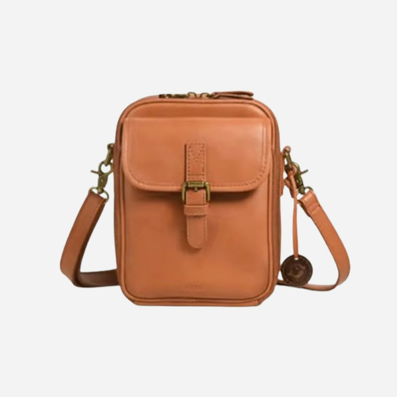 đ„Superdeal! 38% Rabatt! â Crossbody AxelvĂ€ska i Ăkta LĂ€der â Perfekt för Varje Dag