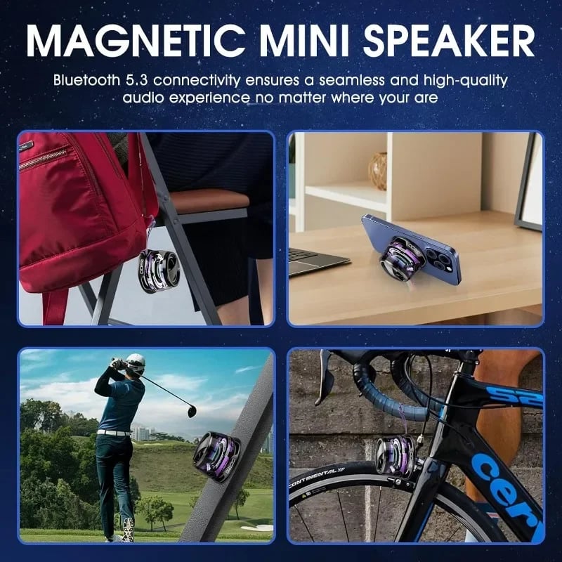 đ„Superdeal! 28% Rabatt! â TrĂ„dlös Portabel Högtalare med Magnet
