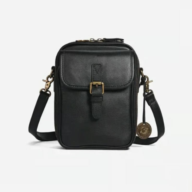 đ„Superdeal! 38% Rabatt! â Crossbody AxelvĂ€ska i Ăkta LĂ€der â Perfekt för Varje Dag