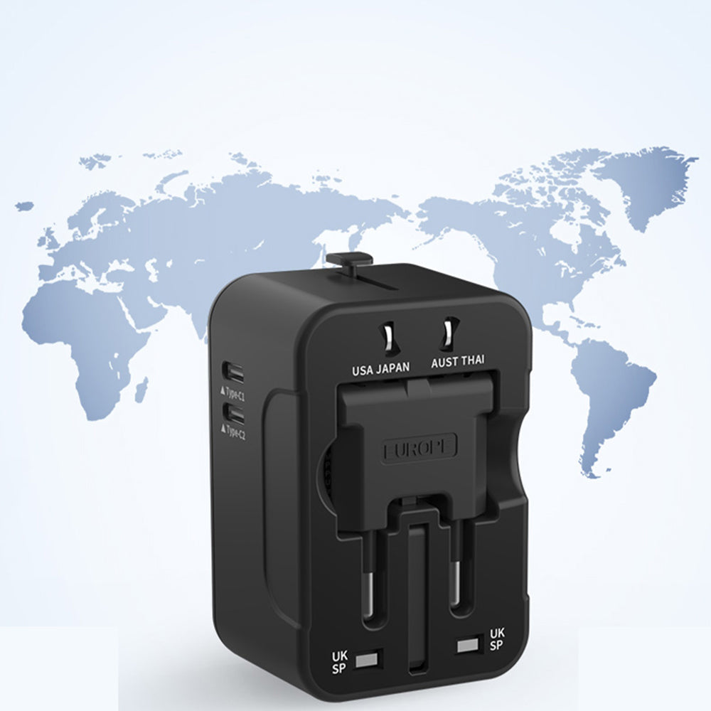 đ„ 49% RABATT â Universal Reseadapter med Dubbel USB-Port