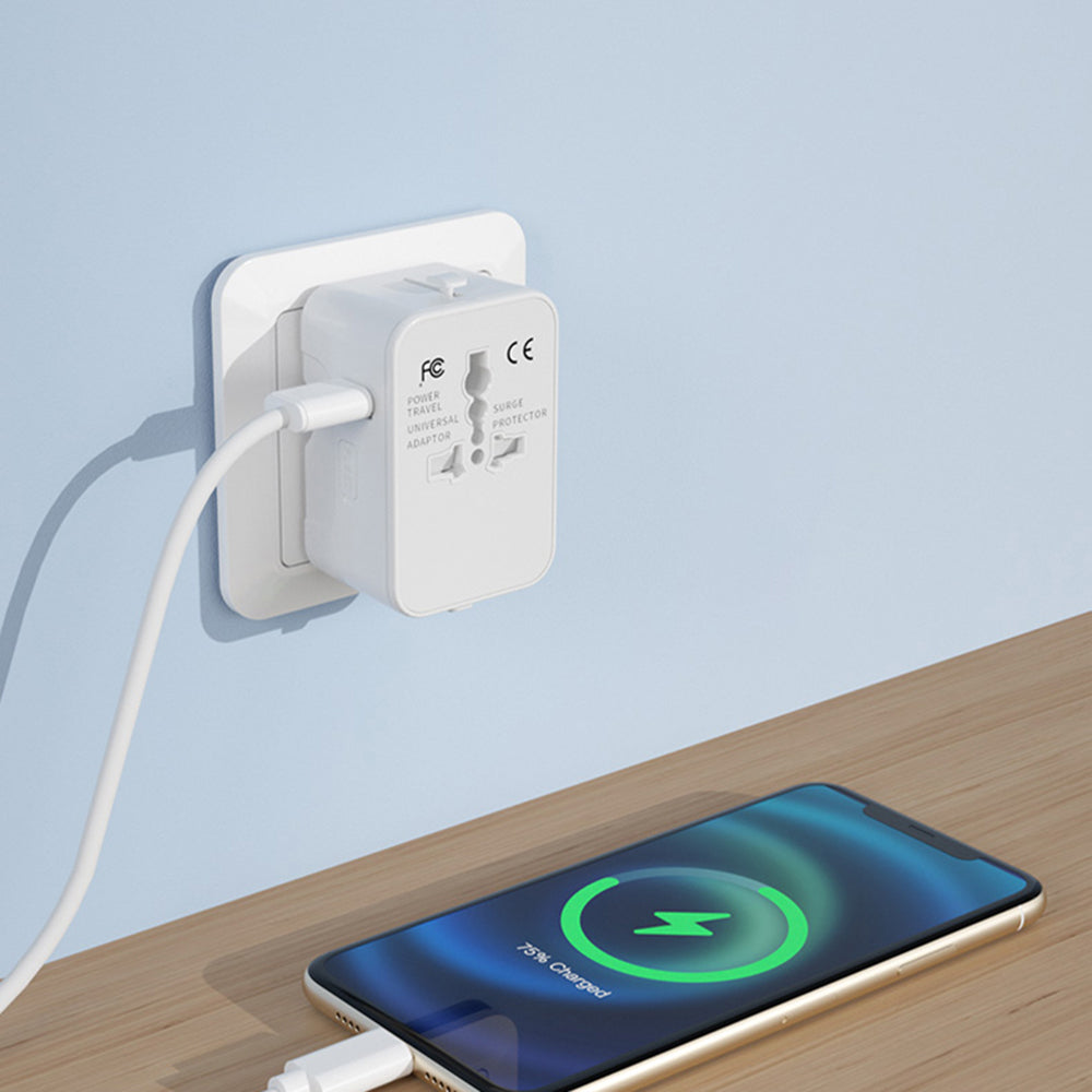 đ„ 49% RABATT â Universal Reseadapter med Dubbel USB-Port