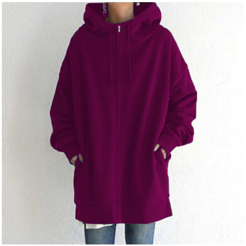 đ„BegrĂ€nsat Erbjudande 50% Rabattđ„ Damernas Höst/Vinter Hoodie med Dragkedja â Köp tvĂ„, fri frakt