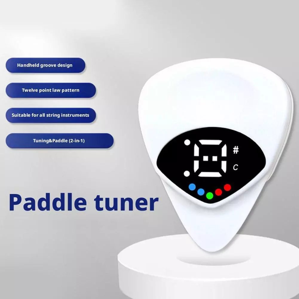 đ„ 39% Rabatt! 2-i-1 Plektrum + Tuner för Gitarr