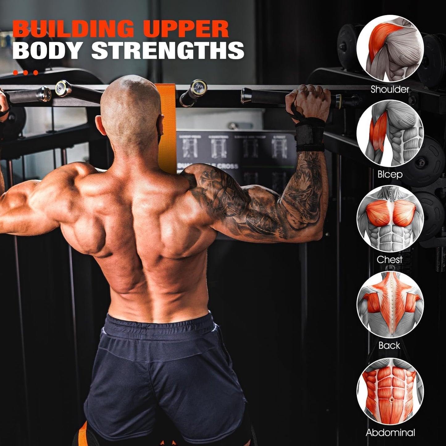 đ„Superdeal! 40% Rabatt! â Extra Stark TrĂ€ningsgummiband â Perfekt för Pull-ups & MotstĂ„ndstrĂ€ning