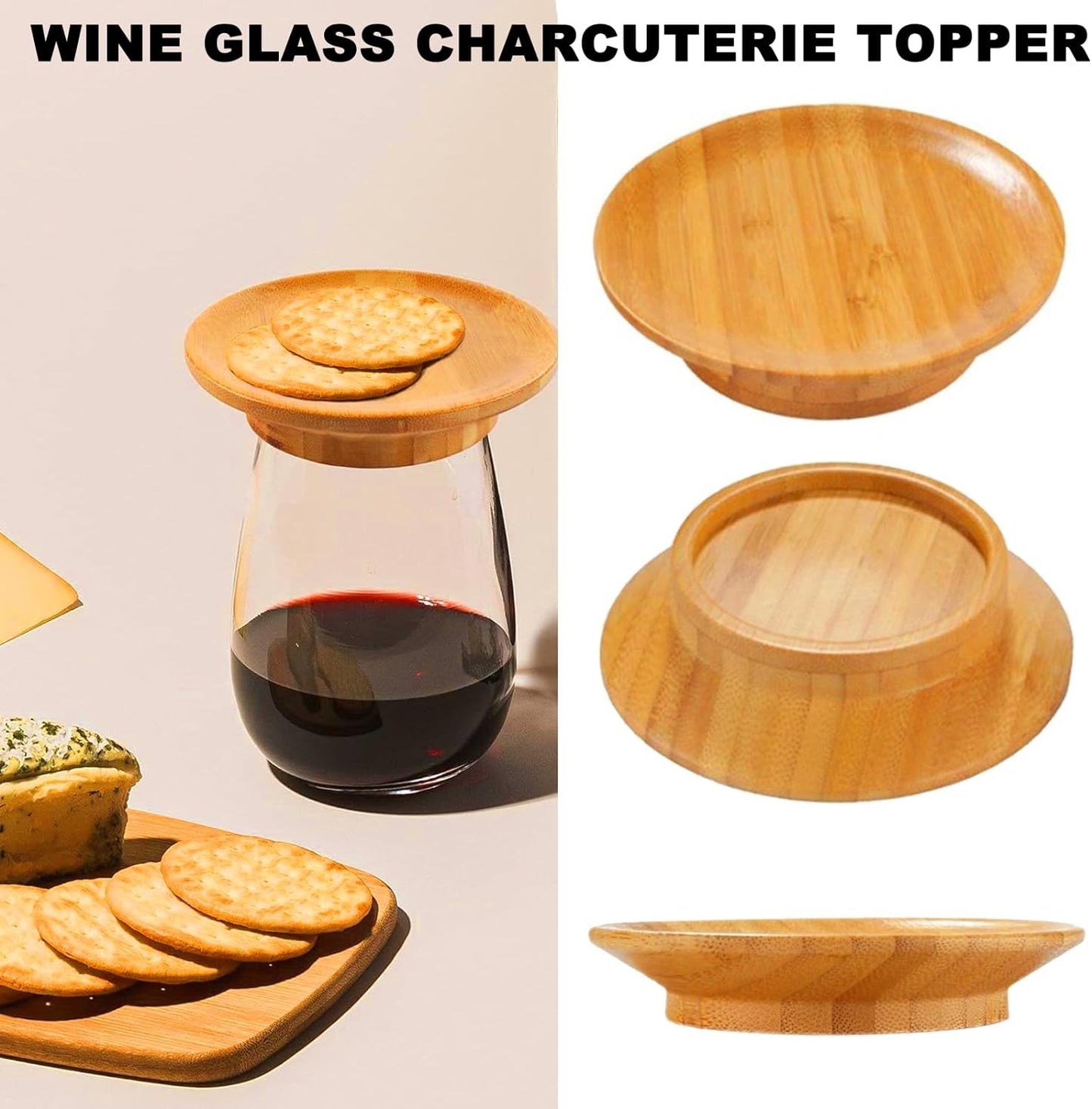 đ„Superdeal! 38% Rabatt! â Charcuterie-bricka för Vinglas