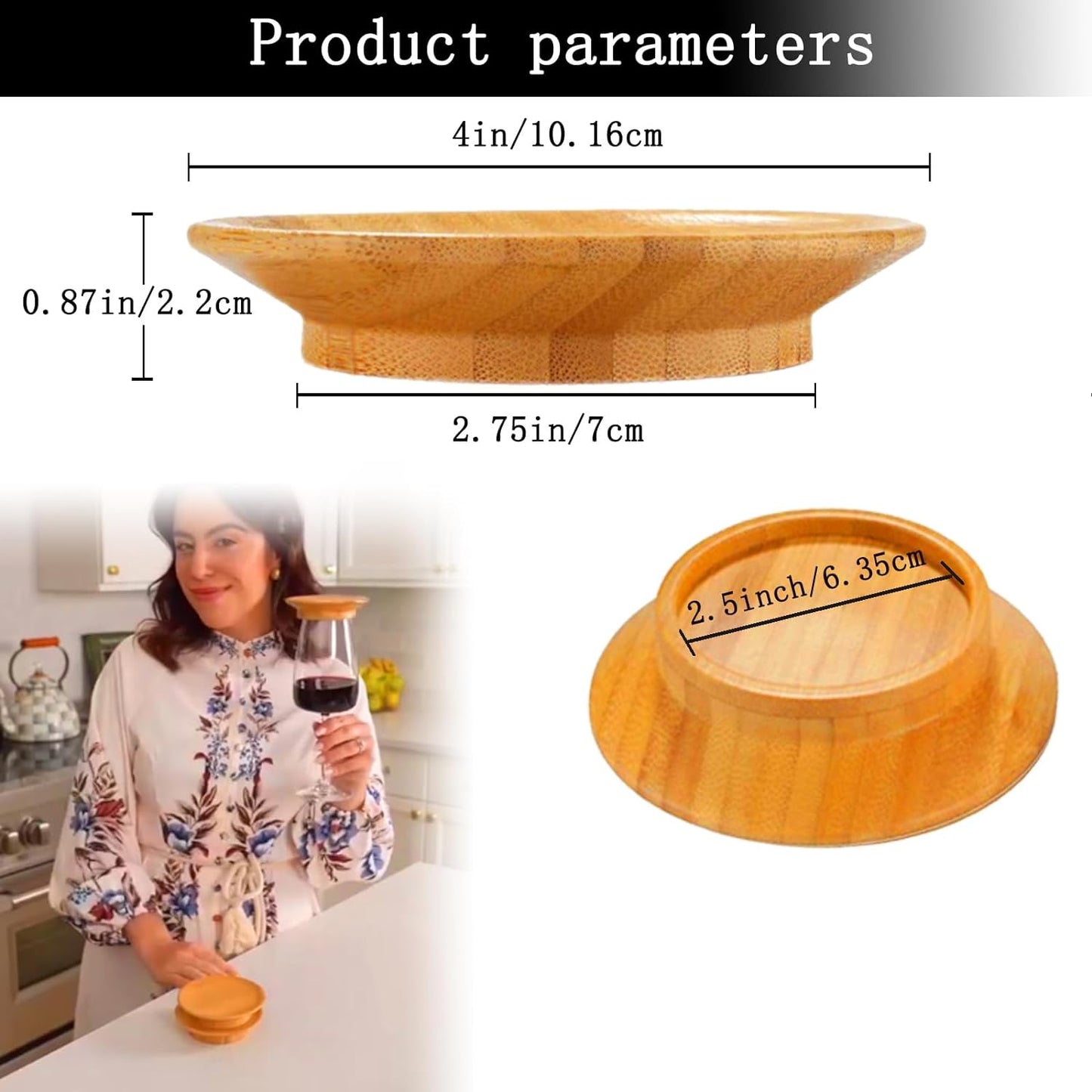 đ„Superdeal! 38% Rabatt! â Charcuterie-bricka för Vinglas