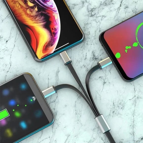 đ„Superdeal! 28% Rabatt! â 3-i-1 Snabbladdningskabel â USB för Alla Enheter