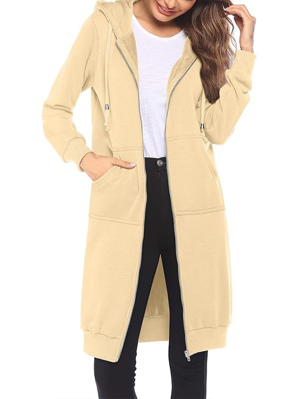 đ„ Dam â avslappnad zip-up fleecehoodie â Köp tvĂ„, fri frakt