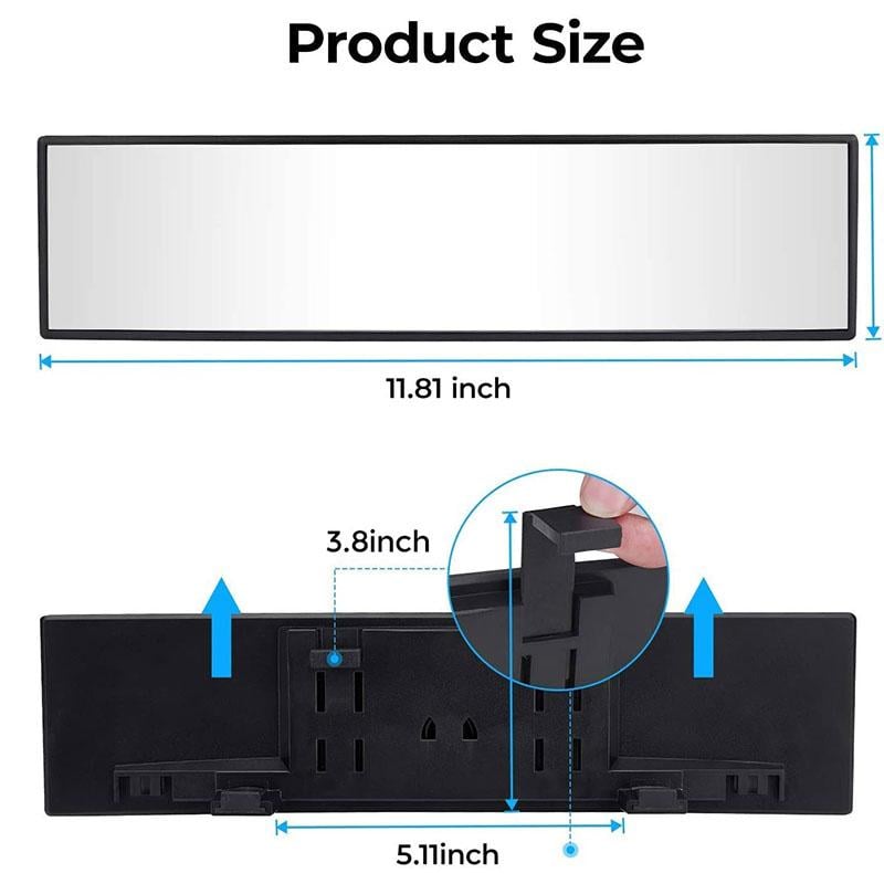 đ„Superdeal! 26% Rabatt! â Universell 30cm Panoramaspegel â Bred Vy & Döda Vinkeln-SĂ€kerhet
