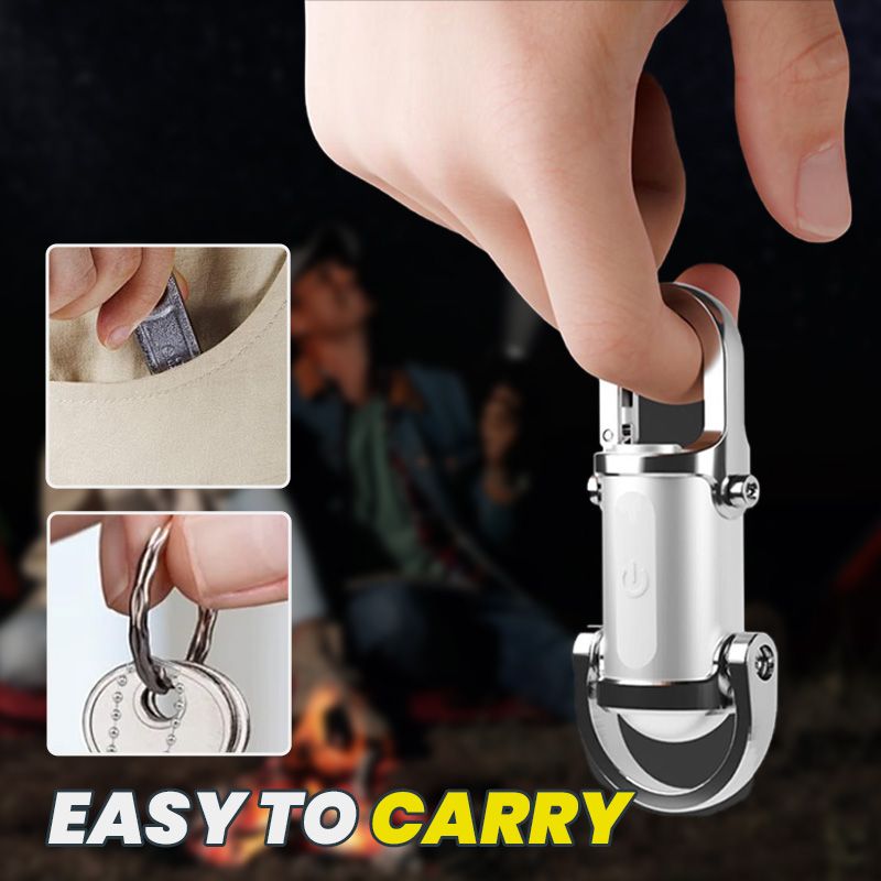 đ„Superdeal! 36% Rabatt! â Liten Nyckelringslampa â Uppladdningsbar med USB-C & Supersmidig!