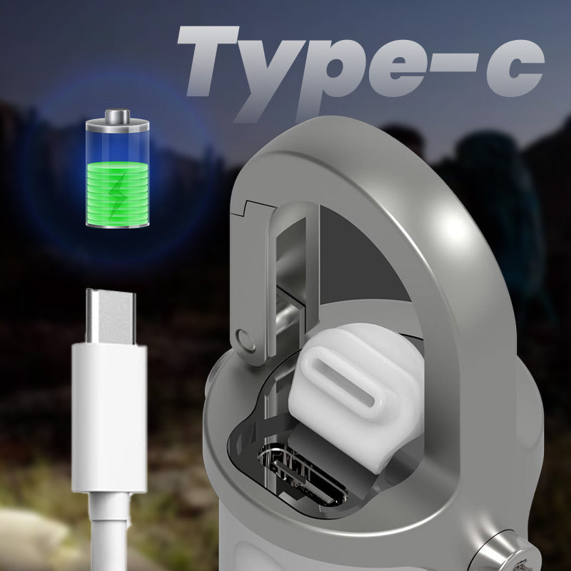 đ„Superdeal! 36% Rabatt! â Liten Nyckelringslampa â Uppladdningsbar med USB-C & Supersmidig!