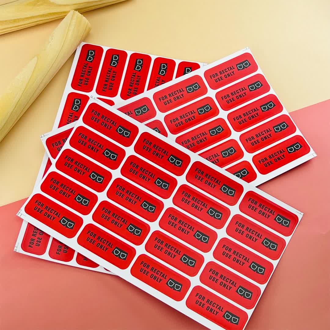 Rektal Använd Endast Klistermärke