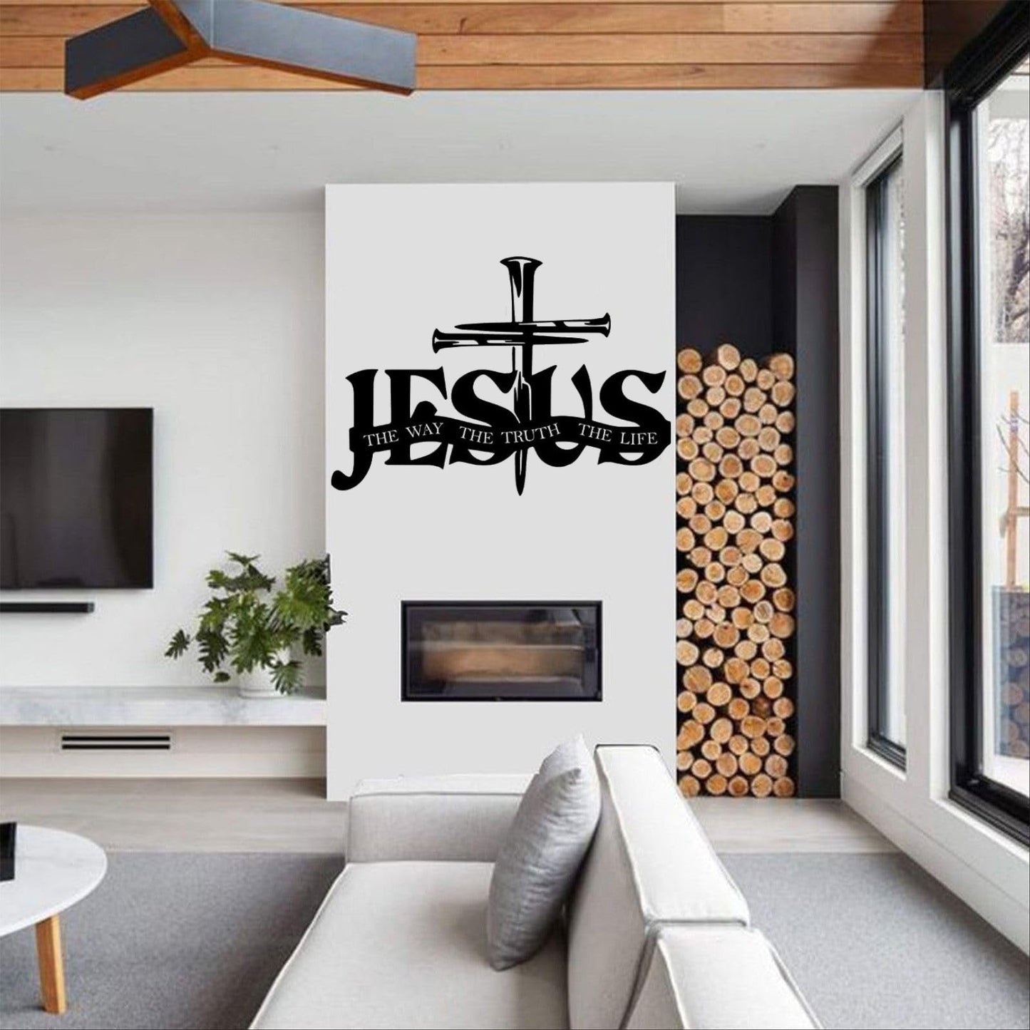 (🎁Sista dagen 49 % rabatt)🔥Jesus & Cross Design Wall Art - ⌛Begränsad handgjord serie