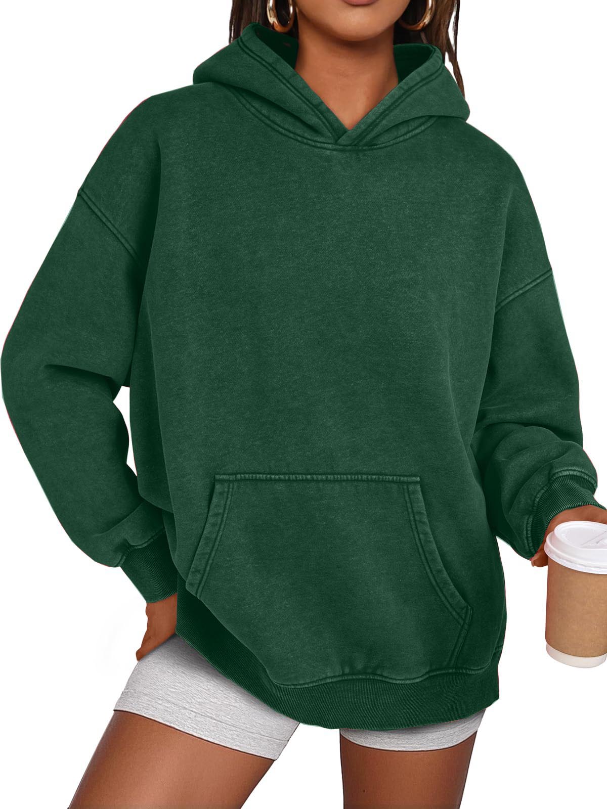 ✨Unisex Casual Oversized Acid Wash Toppar Hoodie Tröja (Köp 2 Fri Frakt)