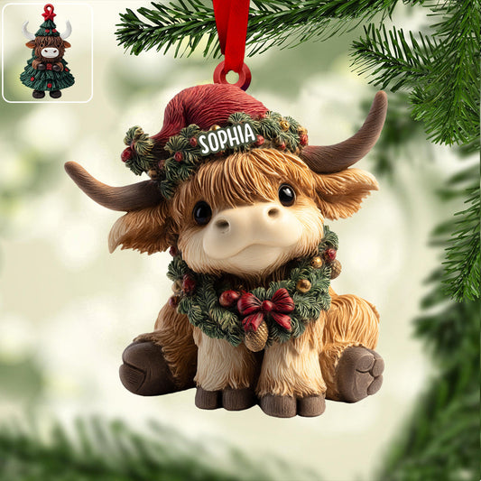 Adorable Highland Cow - Personlig Highland Cow-dekoration