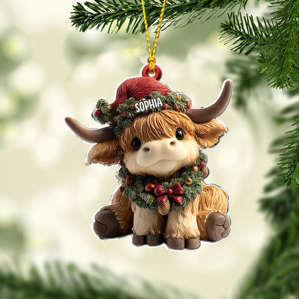 Adorable Highland Cow - Personlig Highland Cow-dekoration