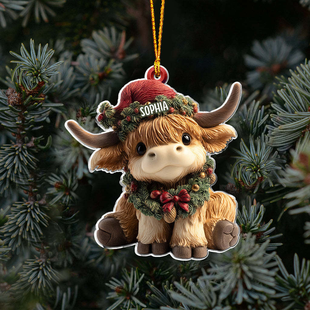 Adorable Highland Cow - Personlig Highland Cow-dekoration