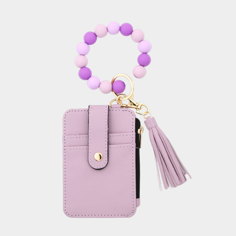 Pärlplånbok i läder