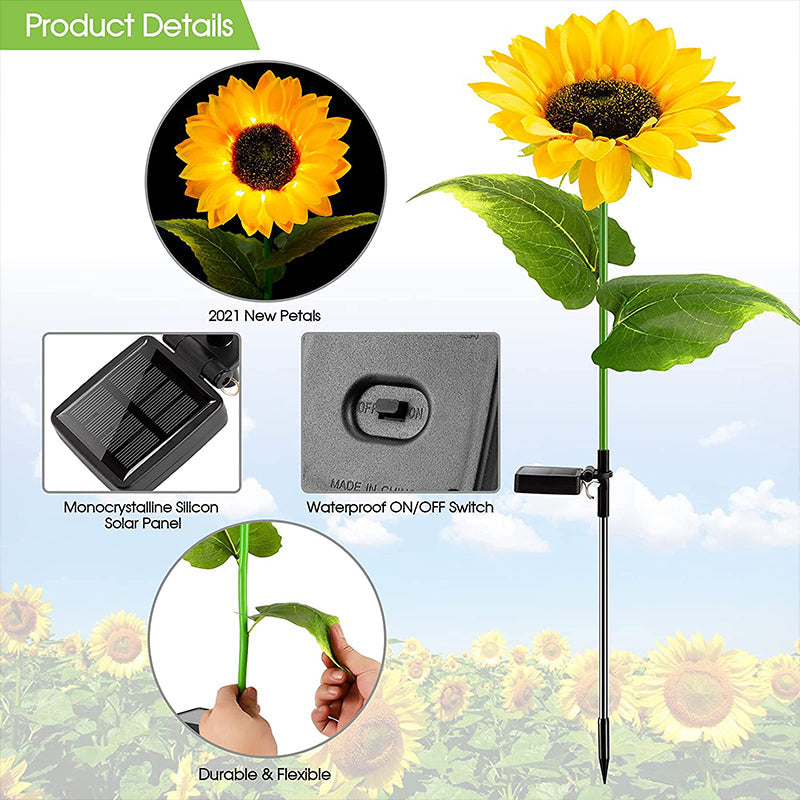 🔥Superdeal! 29% Rabatt! Solcellsdriven Solroslampa