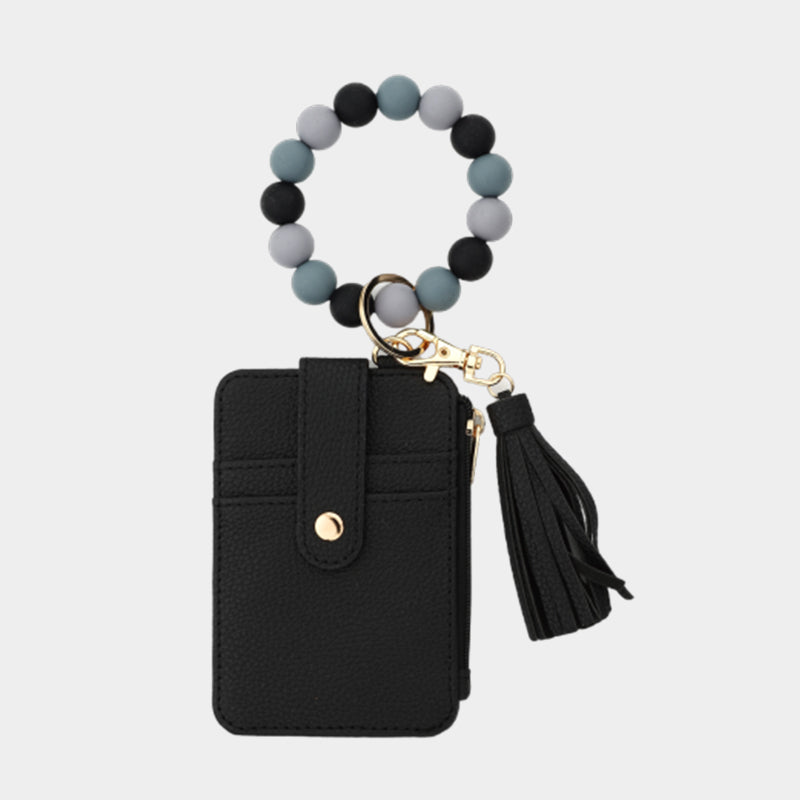 Pärlplånbok i läder