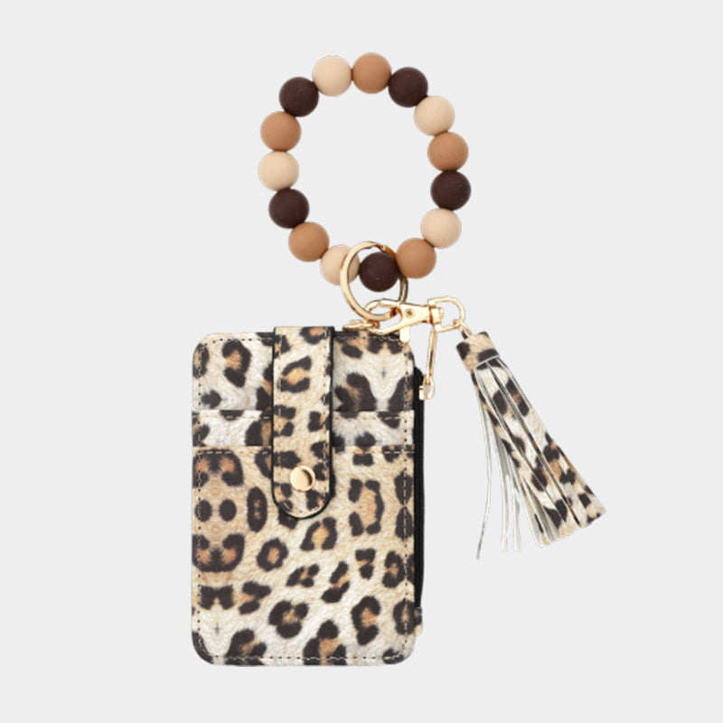 Pärlplånbok i läder