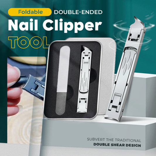 🔥 Superdeal! 36% Rabatt! – Vikbar Nagelklippare med Dubbel Ände – Smart, Skarp & Reseklar